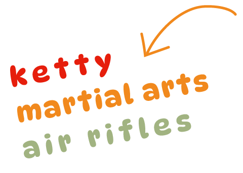 ketty, martial arts, air rifles